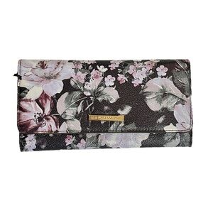 Women’s Wallet Black Floral w Gold Interior Cottagecore Whimsigoth